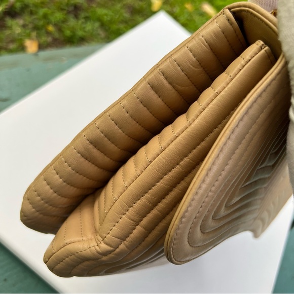 BALLY Shoulder Bag Handbag Leather Beige Crossbody Bag - Picture 12 of 16